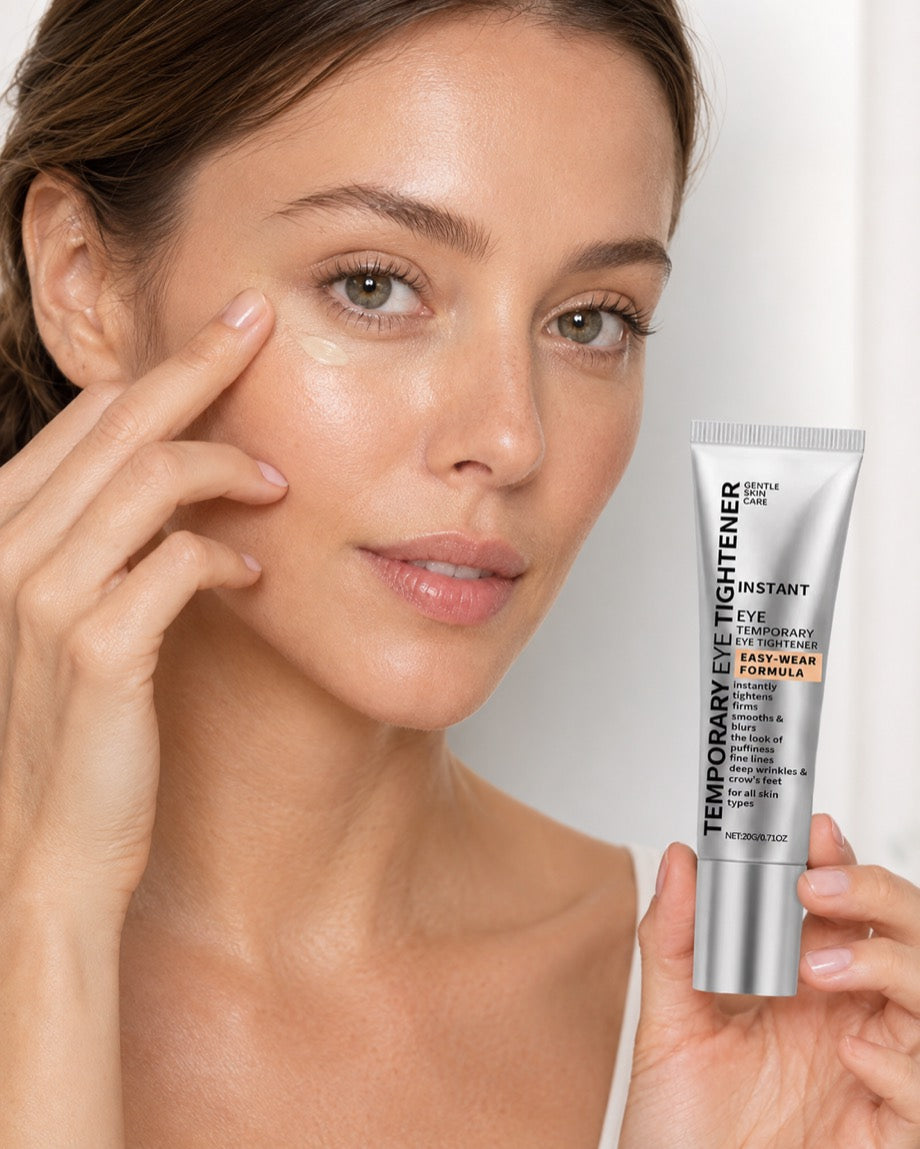 Aplicação do creme tensor Lifteskin sob os olhos